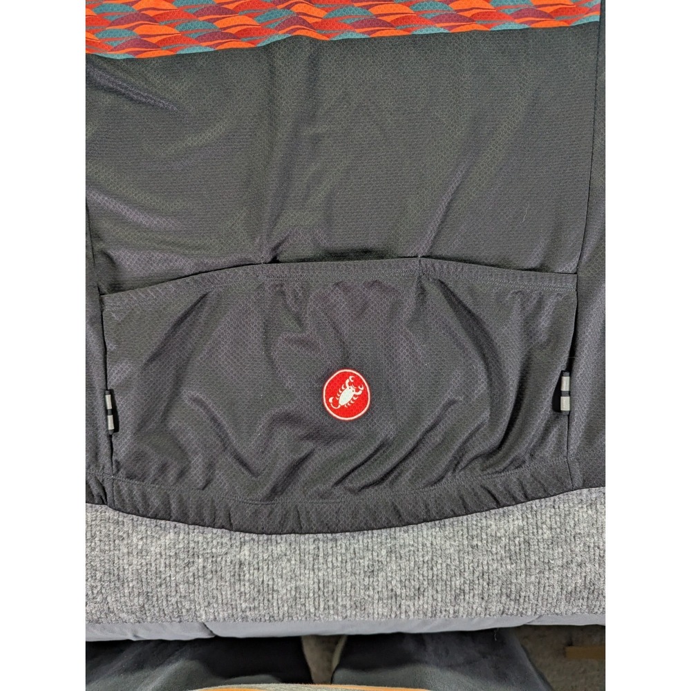 Castelli Competizione Short Sleeve Cycling Jersey Men's Size XL Black Geometric - Picture 9 of 16